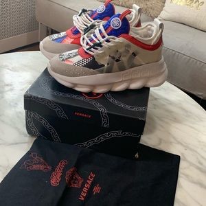 VERSACE CHAIN REACTION SNEAKER SZ 43/10